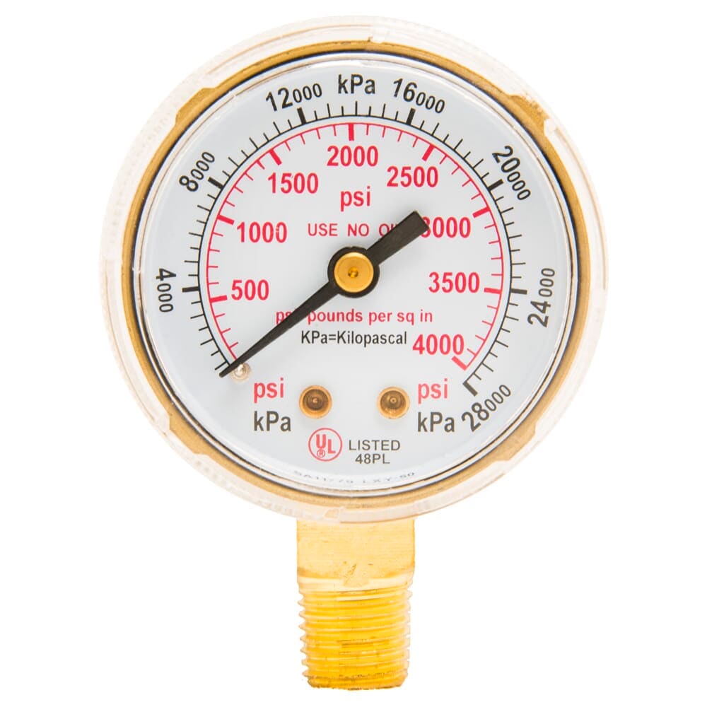 87727 Regulator Gauge, 2 in, 0-400